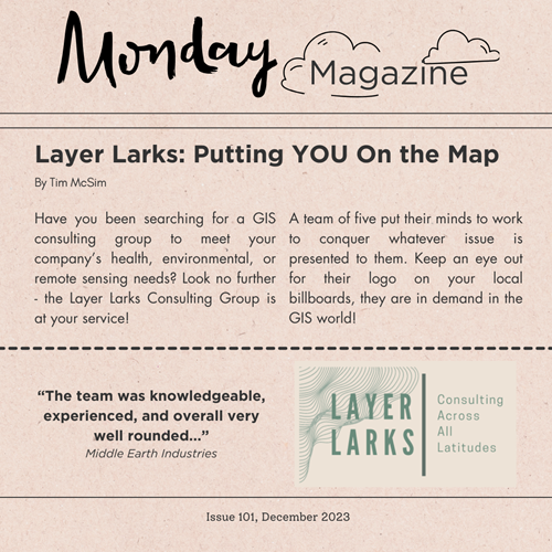 Media post from Monday Magazine